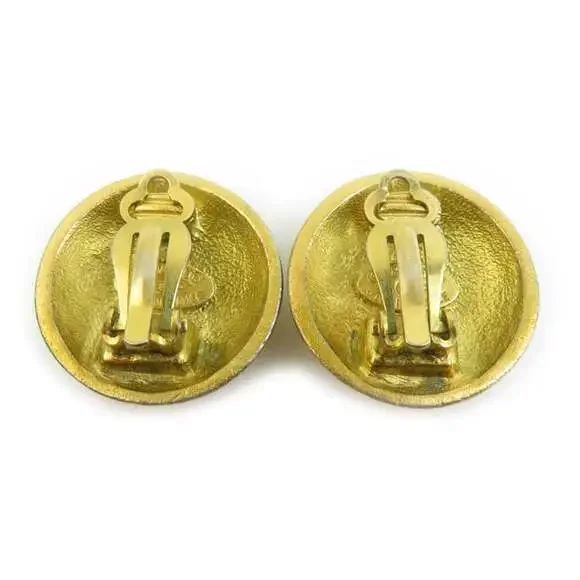 Chanel Cc Logo Clip-On Earrings Gold- #250193C51B - Picture 5 of 8
